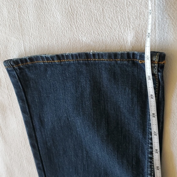 Silver Jeans Embroidered Pockets Western Glove Works Lola Sz. 28x31 Flared Jeans - Picture 13 of 13